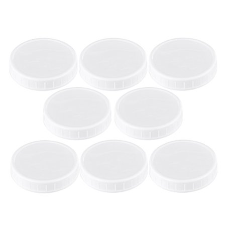 Fargede PP Mason Syltetøyglasslokk Passer Brede Munn Oppbevaringshetter for Syltetøyglass