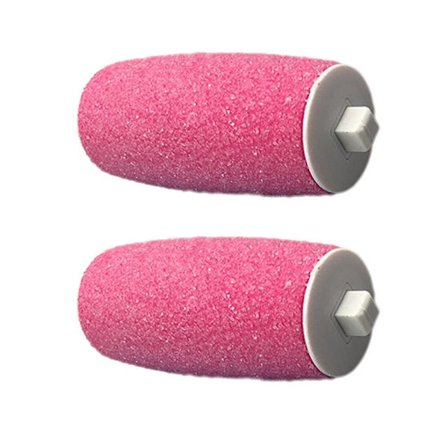 2 stk. utskiftbare rullehoder - effektiv fotfil for pedikyr som gir deg myke, vakre føtter du fortjener! 2 stk. rosa