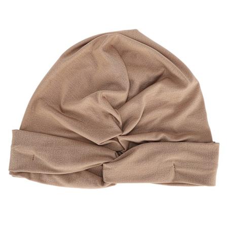 Kvinners Mote Turban Hodeplagg Stretch Faste Kjemo Wrap Muslimsk Hodeplagg Religiøs ArtikkelChampagne