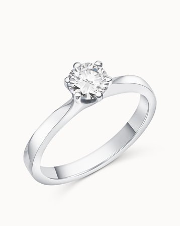 Solitärring Angelica 950 Platina Naturlig Diamant 0.50 Carat - Förlovningsringar & Vigselringar hos Vanbruun