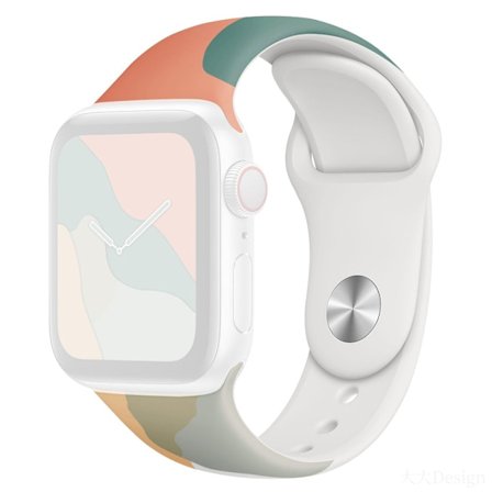 KALEBOL Morandi klockarmband i silikon Apple Watch Series 10 42mm armband - Orange