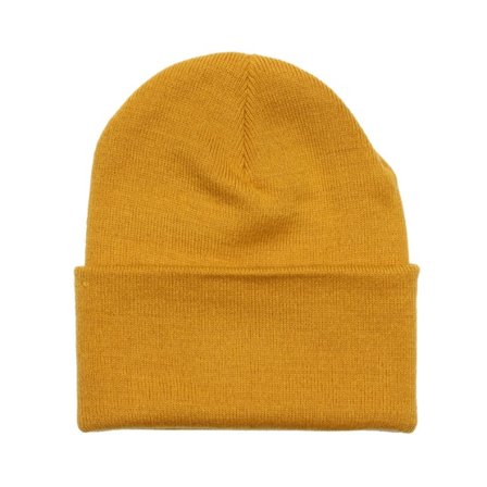 Beechfield - Gelb Cuff Mütze - Mustard Cuff Blank Beanie @ Hatstore