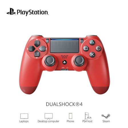 2025 Offisiell Sony Playstation PS4 DualShock 4 V2 Trådløs Kontroller - Rød