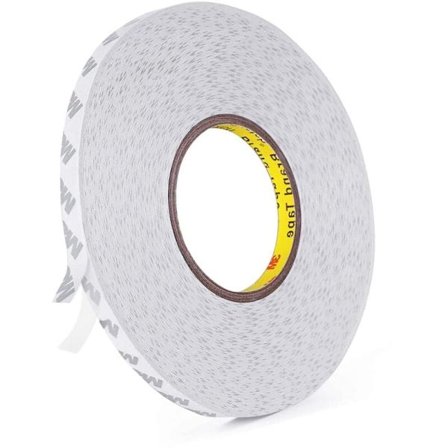 Dubbelhäftande tejp, transparent, 3M 9080, stark dubbelhäftande tejp, längd 50 m, bredd 10 mm, tjocklek 0,15 mm, för hantverk