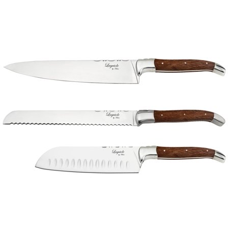 Laguiole by haws Knivsett 3 deler, Rosenwood' - 'Rosentre