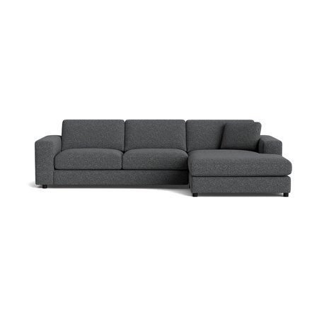 Oasis chaiselong sofa, højrevendt - Puente Grå/Blå - 294x151x79 - Sofa, chaiselong