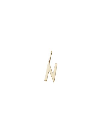 Design Letters Letter For Initial Necklace A-Z (18K Gold-Plated) - Gold - 10 MM
