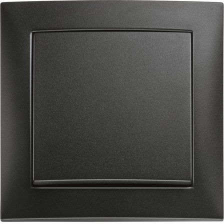 Hager 6350361606 Tryckknapp antracit Trapp/1-pol, Strömbrytare & vägguttag
