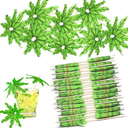 ING 50 kpl Cocktail-tikkuja - Juhlakoristeet - Satay-tikkuja - Uudelleenkäytettäviä cocktail-tikkuja - Juhlatikkuja