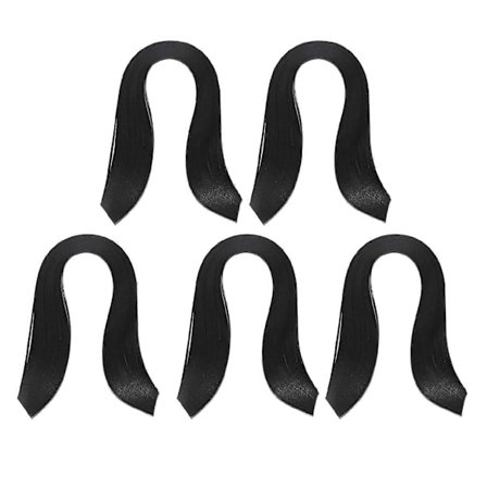 600 kpl DIY-paperinarua 3 mm leveä puhdasväristä origamipaperia käsityöhön (musta) (FMY)