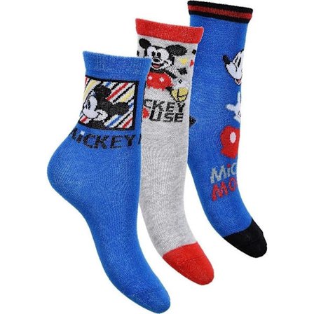 Mikki Hiiri -sukat 3 kpl - harmaa/sininen 31/34