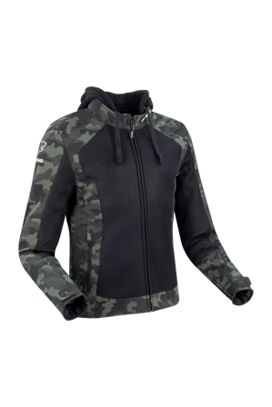 MC-Jakke Bering Zenith Svart/Kamuflasje M