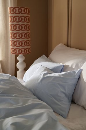 Staycation - Tyynynpäällinen Magnificent puuvillapopliini - Sininen - Tyynyliinat - 50X90 - - Homeroom