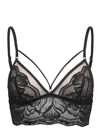 Bra Elsa Lace Long Bralette Black Lindex