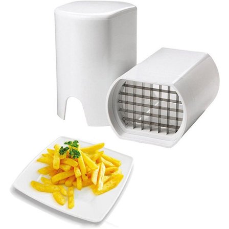 Ranskanperunaleikkuri - Nopea vihannesten kuutiointilaite manuaalinen H& - 5,3 x 3,7 x 3 tuumaa