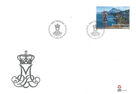 Grønland - Dr. Margrethe 70 år - Førstedagskuvert