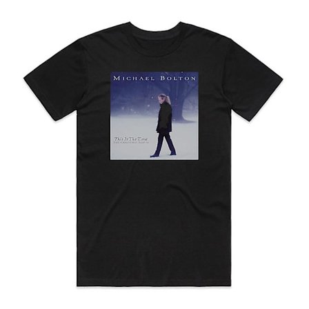 Michael Bolton This Is The Time The Christmas Album T-shirt Svart