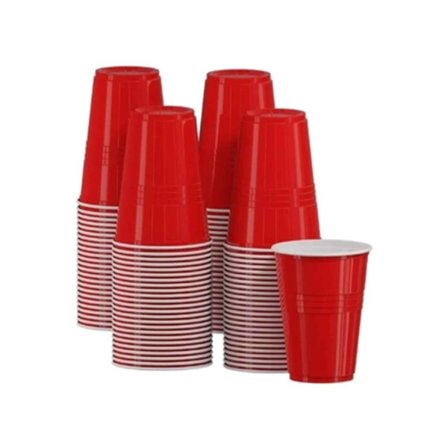 Kertakäyttöiset muovimukit 47 cl, 50 kpl pakkaus, punainen TRUYUETY