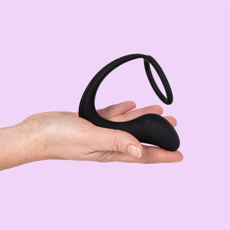 Silicone C-ring And Anal Plug - Vuxen.se - Buttplug, stora & små butt plugg