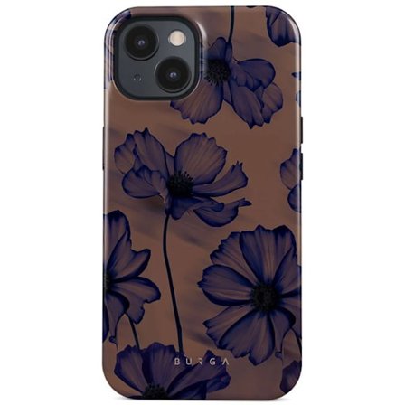 MagSafe Cover - BURGA - iPhone 15 - Mørk Lilla - Velvet Night Mønster - Elegante