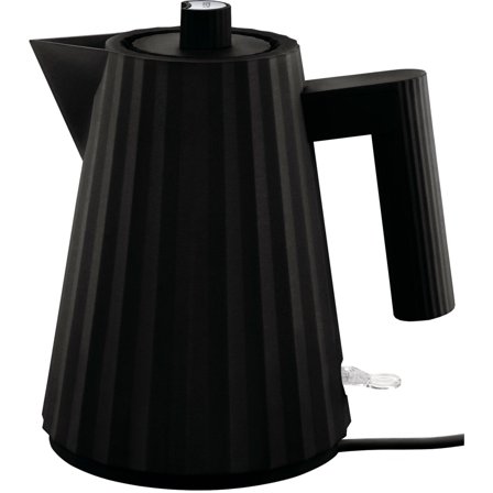 Alessi MDL06 Plissé vattenkokare 1 liter, svart | Köksmaskiner > Vattenkokare | Bagaren och Kocken