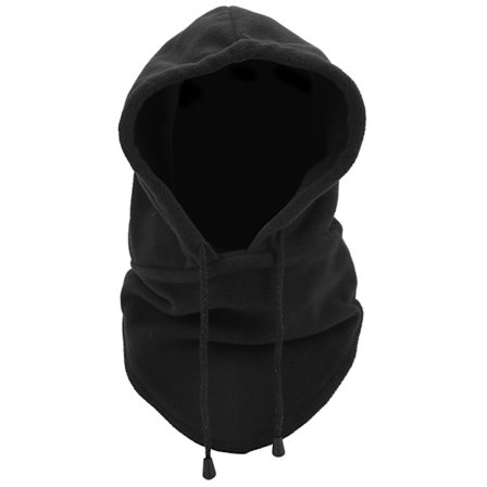 Trapper Vintermössa Termisk Vindtät Ridhuv Snowboard Huvudskydd med Ansiktsskydd Halsduk Svart