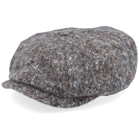 Stetson - Gris flatcap Casquette - Hatteras Donegal Flat Cap @ Hatstore