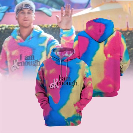 Dam Barbie Filmer Jag Är Kenough Kostym Huvtröjor Sweatshirt