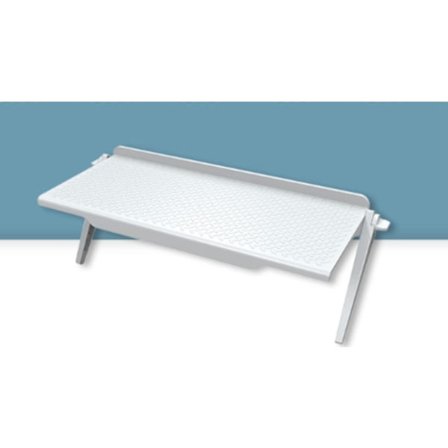 Valkoinen Etagere dekooderin TV-monitorin ylähyllylle TV-näyttöteline S