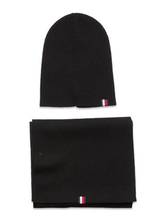 Gp Merino Scarf & Beanie Black Tommy Hilfiger