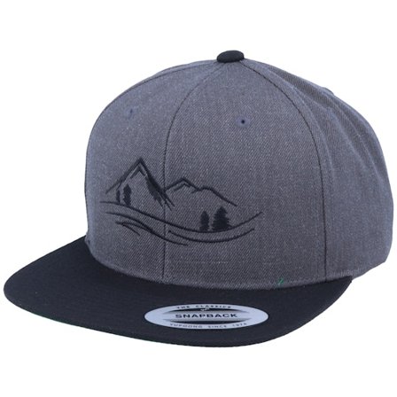 Wild Spirit - Grau Cap - Nature Lines Charcoal Snapback @ Hatstore