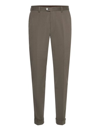 Oscar Jacobson Denz Turn Up Trousers - Green - 48