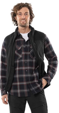 Fristads Herr Flanellskjorta 7421 MSF, Svart