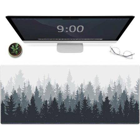 Gaming Mousepad Skovbaggrundsmønster 31,5 x 11,8 x 0,12 Tommer Mousepad Lang Udvidet Mousepad Skrivebordsmåtte Skridsikker