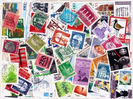 Tyskland - 500 forskellige stemplede frimærker