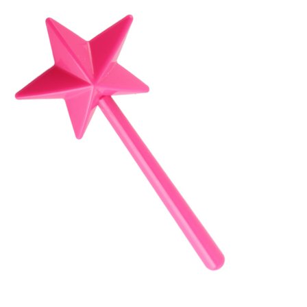 Rosa Pentagram Salt- og Pepperbøsse Tryllestav Søt Praktisk Plastdispenser