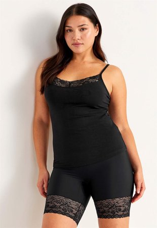 Cellbes of Sweden - Tanktop i bomuld i sort til damer i størrelse 58/60