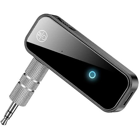Bluetooth 5.0-adapter 3,5 mm mottagare, 2-i-1 trådlös sändare och mottagare för streaming av ljud från TV, PC, högtalare, hörlurar, bil, hemmastereo