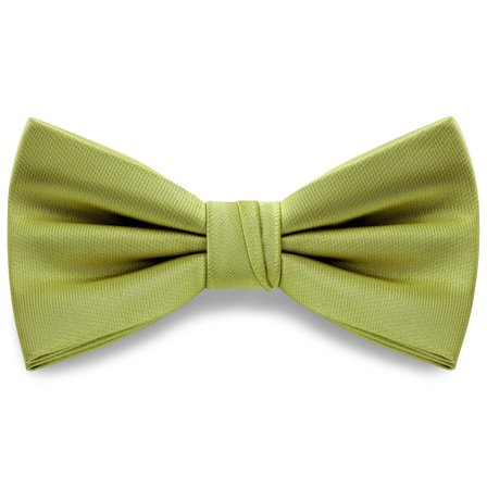 Sea Green Pre-Tied Satin Bow Tie for Men - Pre-tied bow ties