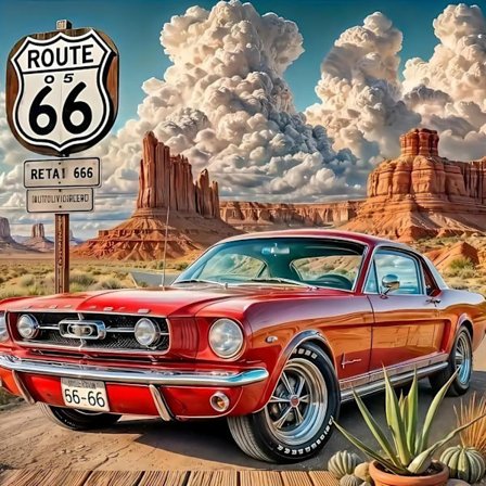 5D Diamant Kunst Sæt til Voksne Begyndere, Retro Rød Bil Diamant Maleri Sæt, DIY Fuld Bor Rund Ædelsten Kunst Mal med Diamanter Prikker Håndværk til 