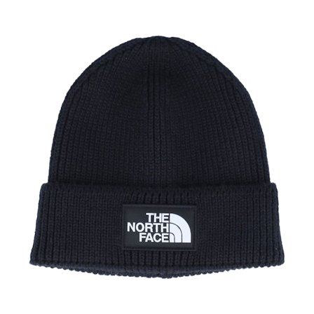 The North Face - Noir cuff Bonnet - Tnf Logo Box Black Cuff @ Hatstore