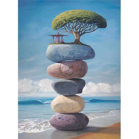 Diamantmaleri - 5D Diamantmalerisett, Full Dekning, Runde