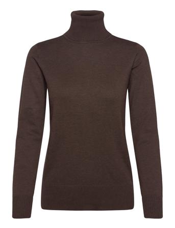 J2046, Milasz Rollneck Pullover Saint Tropez Brown