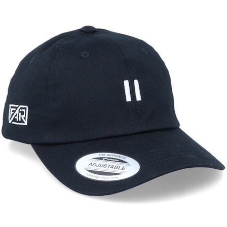 Fair - Zwart unconstructed Cap - Organic Pause Black Dad Cap Adjustable @ Hatstore