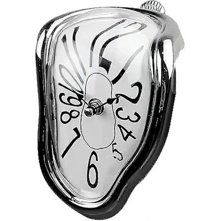 Vægur, Salvador Dali Smeltende Ur, 17,8 cm Surrealistisk Bordhylde Ur, Moderne Vægdekoration til Hjemmet