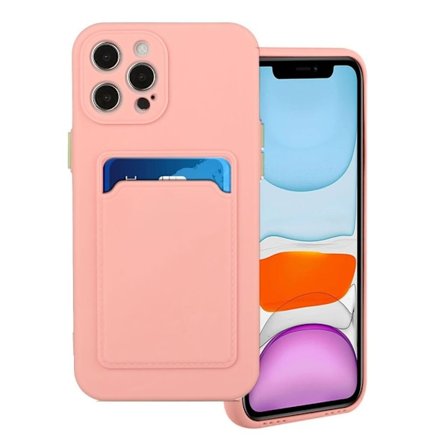 Kortholdercover til iPhone 12 / 12 Pro - Pink
