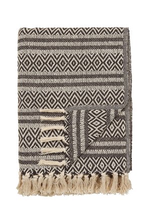 House Nordic - Plaid, Adana - Brun - Tæpper & plaider - Fra Homeroom