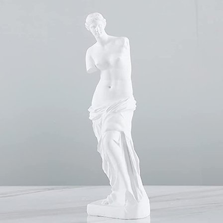 Venusstaty, Dekorativa statyer, Heminredning, Antik grekisk staty, Heminredningstillbehör, Polyresinskulptur 12*11,5*32CM