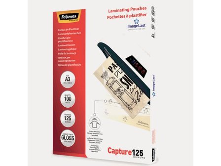 FELLOWES Laminat A3 125mic Klar 100/fp - Lyreco - Kontorsmaskiner - Laminering - Laminat - A3