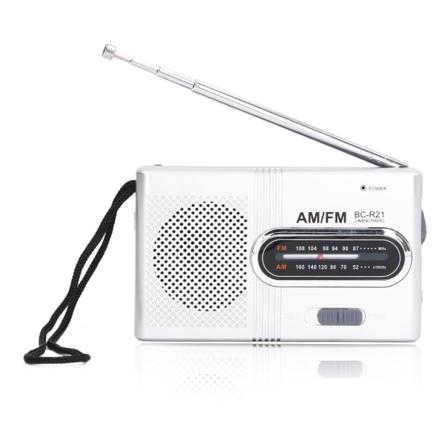 Mini AM FM -radio, manuaalinen k ytt , helppo s t , muistitoiminto, digitaalinen radiovastaanotin (BCR21 (2 kpl AA-paristoja))